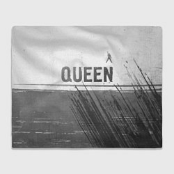 Плед флисовый Queen - white gradient посередине, цвет: 3D-велсофт