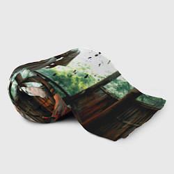 Плед флисовый Боец айкидо в Японии, цвет: 3D-велсофт — фото 2