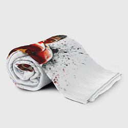 Плед флисовый Тайский боксер на белом, цвет: 3D-велсофт — фото 2