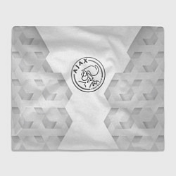 Плед флисовый Ajax white poly, цвет: 3D-велсофт
