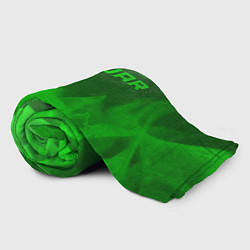 Плед флисовый Jaguar - green gradient посередине, цвет: 3D-велсофт — фото 2