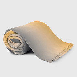 Плед флисовый Бледный жёлто-серый градиент, цвет: 3D-велсофт — фото 2