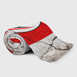 Плед флисовый Красно-белый мяч для регби, цвет: 3D-велсофт — фото 2