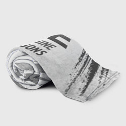 Плед флисовый Imagine Dragons - white gradient, цвет: 3D-велсофт — фото 2