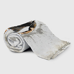 Плед флисовый Регбист в сером, цвет: 3D-велсофт — фото 2