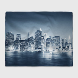 Плед флисовый New York город, цвет: 3D-велсофт
