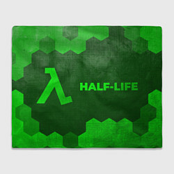 Плед флисовый Half-Life - green gradient по-горизонтали, цвет: 3D-велсофт