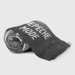 Плед флисовый Depeche Mode - grey gradient по-горизонтали, цвет: 3D-велсофт — фото 2