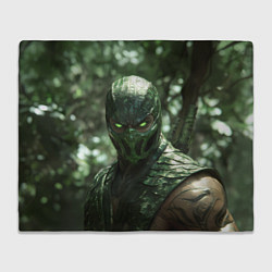 Плед флисовый Рептилия в джунглях, цвет: 3D-велсофт