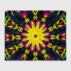 Плед флисовый Звездный калейдоскоп, цвет: 3D-велсофт