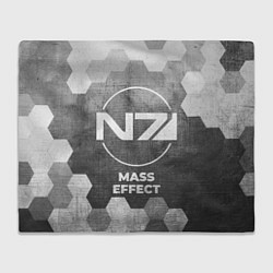 Плед флисовый Mass Effect - grey gradient, цвет: 3D-велсофт