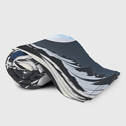 Плед флисовый Синяя луна, цвет: 3D-велсофт — фото 2