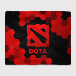 Плед флисовый Dota - red gradient, цвет: 3D-велсофт