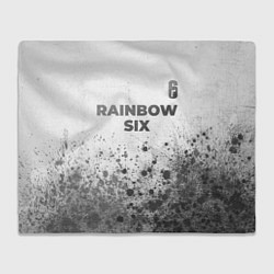 Плед флисовый Rainbow Six - white gradient посередине, цвет: 3D-велсофт
