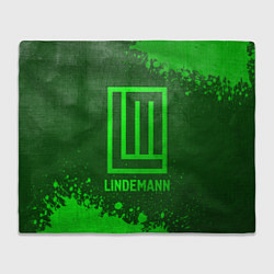 Плед флисовый Lindemann - green gradient, цвет: 3D-велсофт