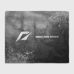 Плед флисовый Need for Speed - grey gradient по-горизонтали, цвет: 3D-велсофт