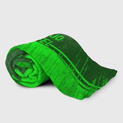 Плед флисовый Tokio Hotel - green gradient посередине, цвет: 3D-велсофт — фото 2