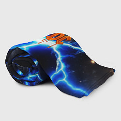 Плед флисовый ACDC логотип из лавы на молнии, цвет: 3D-велсофт — фото 2