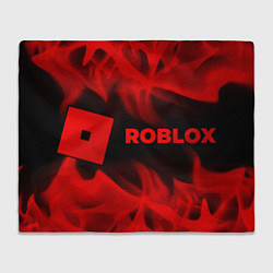 Плед флисовый Roblox - red gradient по-горизонтали, цвет: 3D-велсофт