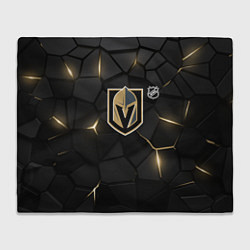 Плед флисовый Вегас Голден Найтс - НХЛ хоккей, цвет: 3D-велсофт