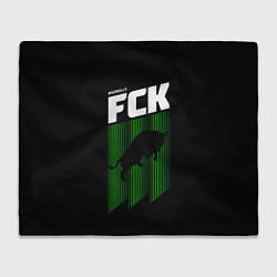 Плед флисовый FC Krasnodar, цвет: 3D-велсофт