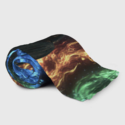 Плед флисовый Bones депрессивный стиль, цвет: 3D-велсофт — фото 2