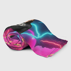 Плед флисовый Bones в образе супергероя, цвет: 3D-велсофт — фото 2