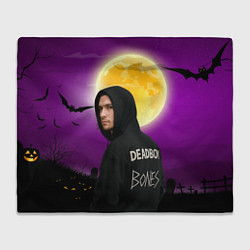 Плед флисовый Deadboy Bones, цвет: 3D-велсофт