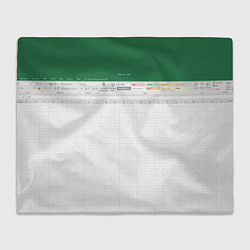 Плед флисовый Таблица Excel текстура, цвет: 3D-велсофт