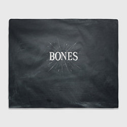 Плед флисовый Bones разбитое стекло, цвет: 3D-велсофт