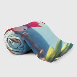 Плед флисовый Никита - загрузка - смешной петух, цвет: 3D-велсофт — фото 2