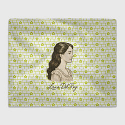 Плед флисовый Lana Del Rey в ретро стиле, цвет: 3D-велсофт