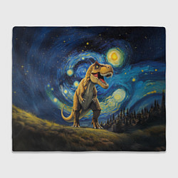 Плед флисовый Звездная ночь - Тираннозавр, цвет: 3D-велсофт