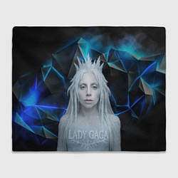 Плед флисовый Леди Гага стиль снежной королевы, цвет: 3D-велсофт