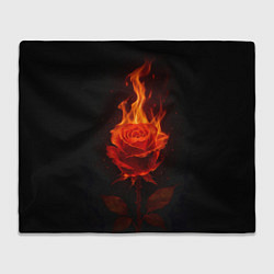 Плед флисовый Flaming rose, цвет: 3D-велсофт