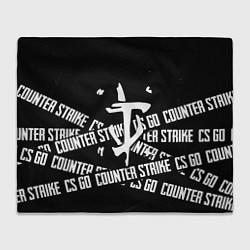 Плед флисовый Doom x counter strike, цвет: 3D-велсофт