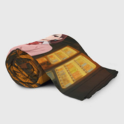 Плед флисовый Недовольная Сиратори Айра, цвет: 3D-велсофт — фото 2