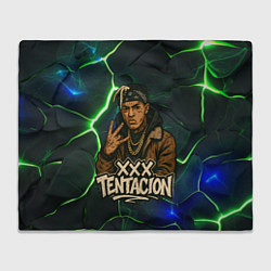 Плед флисовый XXXTentacion anime style, цвет: 3D-велсофт