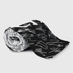 Плед флисовый Doom автографы, цвет: 3D-велсофт — фото 2