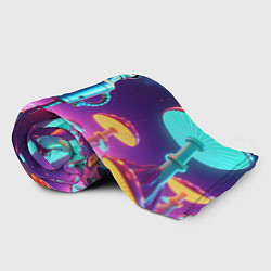 Плед флисовый Ночёвка Бендера на планете светящихся гигантских г, цвет: 3D-велсофт — фото 2