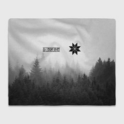 Плед флисовый Лес - это мой храм, цвет: 3D-велсофт