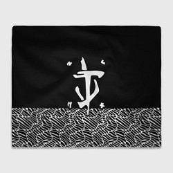 Плед флисовый Doom геометрия линии, цвет: 3D-велсофт