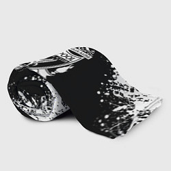 Плед флисовый Liverpool белые краски текстура, цвет: 3D-велсофт — фото 2