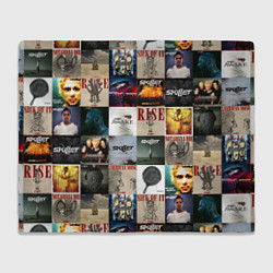 Плед флисовый Skillet - обложки альбомов и песен, цвет: 3D-велсофт