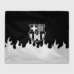 Плед флисовый Барселона белый огонь, цвет: 3D-велсофт