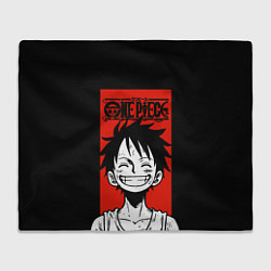 Плед флисовый Ван Пис, Луффи, цвет: 3D-велсофт