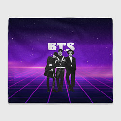Плед флисовый BTS рейв стиль, цвет: 3D-велсофт