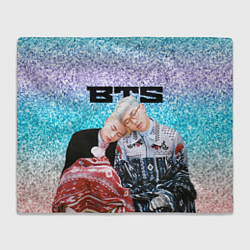 Плед флисовый BTS блестящий градиент, цвет: 3D-велсофт