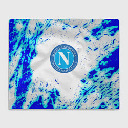 Плед флисовый Наполи текстура краски, цвет: 3D-велсофт