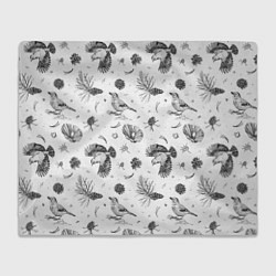 Плед флисовый Сойка в Бузулукском бору, цвет: 3D-велсофт